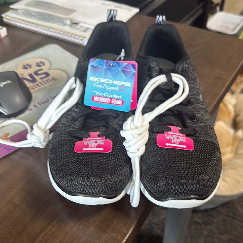 Skechers Black Flex Appeal 2.0 Shoes